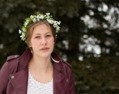 Flower Crown Fairy, Mini Daisies, Crown Fairy, Flower Girl Headpiece, Bridal Halo