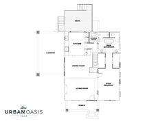 the floor plan for an apartment in urban oasis