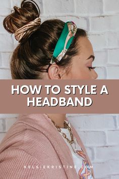 How to style a headband Low Pony With Headband, Headbands For Women Over 40 Over 50, Headband And Ponytail Hairstyles, Half Up Headband Hairstyles, How To Wear Hair Accessories, Womens Headband Hairstyles, Hair Styles With Headbands Casual, Headband With Ponytail, How To Wear A Headband With Long Hair