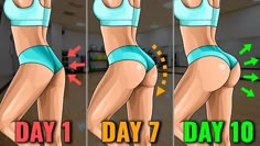 10 Min | 10 Days | 10 Exercises to Grow BUBBLE BUTT - YouTube Round Bum Exercises, How To Get A Bubble But Fast 30 Day, Big Butty Workout, Bigger Hips Workout, Bigger Buttocks Workout Exercises, Bum Workout, All Body Workout, Buttocks Workout, Leg And Glute Workout