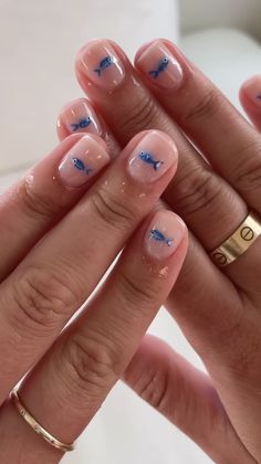 Short Gel Nail Designs Funky, Short Nails Cute Design, Simple But Funky Nails, Simple Biab Designs, Tiny Nail Art, Shirt Gel Nail Designs, Minimal Holiday Nails, Short Nail Funky Designs, Short Simple Nail Designs