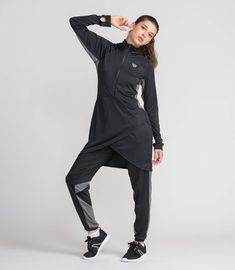 Exercise Clothes, Under The Skirt, Workout Outfits, Hooded Top