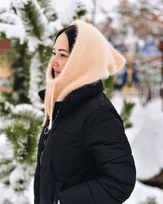 Knitted hood! Really soft and fluffy! Will be your favorite fall / winter accessory because: Convenient - easy to put on and take off without ruining your hair Incredibly warm - with it you will definitely not freeze, because in fact it is a hat and a scarf, two in one Huge selection of colors! > COMPOSITION:   100% Angora wool > SIZE:     Oversize > To care for your winter accessories, simply dry clean or hand wash in tepid water with mild detergent.     Then dry on a towel at room temperature. Keep in mind that due to different computer calibrations / monitors, the actual colors of the products may vary slightly). Thank you for visiting , if you have any questions please don't hesitate to contact ! Hood Christmas, Cowl Hood, Chunky Cowls, Scarf Knit, Summer Sweaters, Knitted Hood, Hooded Scarf, Cowl Scarf, Christmas Gift For Her