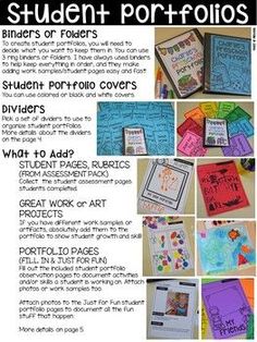 the student's guide to creating posters for students with pictures and writing on them