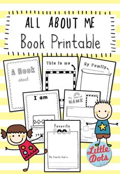 all about me book printables for kids