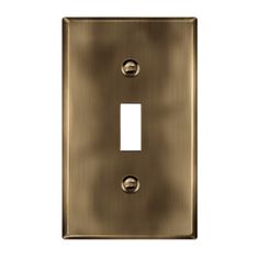 an old fashioned light switch plate on a white background