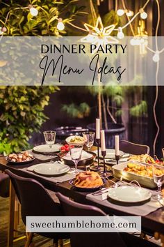 dinner party menu ideas for the new year