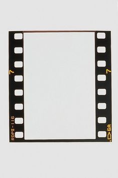 an image of a film strip with numbers on the side and one in the middle