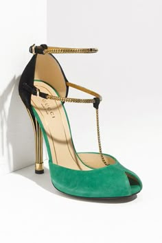 Gucci Mary Jane Sandal - probably the most beautiful show I've ever seen. Sepatu Pump, Hak Tinggi, Shoe Gallery, Black High Heels