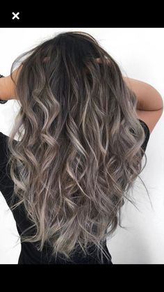 Ash Gray Hair Color, Balayage Hair Grey, Stylish Hair Colors, Balayage Hair Ash, Trendy We Fryzurach, Long Gray Hair, Balayage Hair Blonde