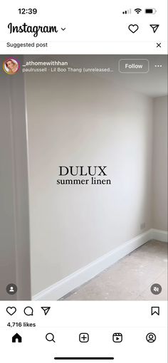 an instagram page with the words duluxx on it