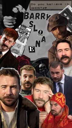 a collage of people with beards and hats