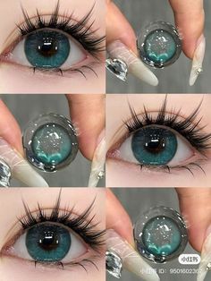 Teknik Makeup, Aesthetic Eyes, Eye Look, Eye Makeup Art, Contact Lenses Colored, Colored Contacts