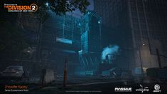 ArtStation - The Division 2 - Warlords of New York - Extra Art, Christoffer "Chris" Radsby Subway Entrance, Division 2, Game Environment, The Division, Urban City, Graffiti Wall, City Design