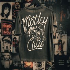 OTHER X MOTLEY CRUE We've teamed up with the bad boys of Rock N Roll, Motley Crue to delve deep into the archives to bring you a collection of painstakingly recreated vintage tees & tanks.   Every tee has been individually treated to create a unique and original product. All hand washed, printed, distressed, aged, beaten, blasted and burned at our UK studio using our signature blend of authentic vintage plastisol inks.  Please Note: Due to the extensive washing process we've developed for our vintage programme, the product is designed to add character and to create an authentic vintage T-shirt that is 10-20 years old and therefore may wear out much faster.  Every design is individually hand printed & distressed so tees may vary from the image. MATERIAL 100% Cotton  DETAILS: Hand printed in Western Shopping, Vintage Rock Tees, Vintage Band T Shirts, Rock Band Posters, Vintage Band Tees, Rock Tees, Motley Crue, Mötley Crüe, Vintage Band