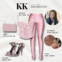 in a pink state of mind 🌸 - follow @kikikreated - save for inspo #fashion #outfitinspo #virtualstylist #ootd #explorepage #swarovski… | Instagram Outfit Ideas New Year, Pink Summer Fits, Pink Birthday Outfits Black Women, Pink Dinner Outfit, Baddie Pink Outfits, Club Fits Black Women, 22 Birthday Outfit Ideas, Pink Going Out Outfits, Pink Birthday Outfits