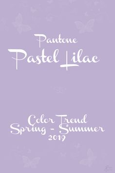 the words pastel lilae and color trend spring summer 2013 are in white letters