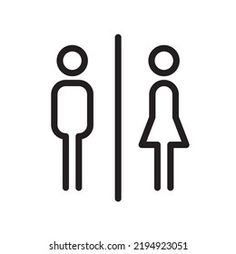 a man and woman standing in the bathroom icon