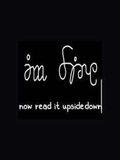 i am frog now read it upside down logo on black background with white text overlay