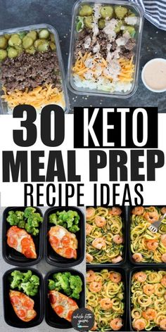 30 keto meal prep recipe ideas that are easy to make and great for the whole family