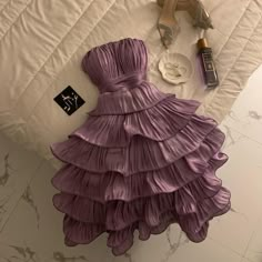 Cute Fancy Dresses Short, Chic Purple Outfit, Purple Dress Aesthetic, 18th Birthday Outfit, Clothes Pattern, Prom Dress Inspiration, Elegante Casual, Short Homecoming Dress, Pretty Prom Dresses