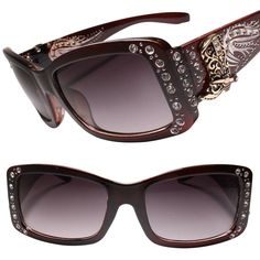 Description: These sunglasses offer a classic appearance that is popular among all ages of women. These glasses are not only fashionable and trendy, but also very stylish and high quality. These are designed for superior UV protection, featuring UV400 technology, blocking UVA and UVB sun-rays that are harmful to your eyes. Measurements: Lens Width: 55mm Bridge Width: 18mm Temple Length: 135mm If you have any questions regarding this product, please contact us via eBay message and all of your que 2000s Bling Fashion, 2000 Accessories, Bedazzled Sunglasses, 2000s Accessories, Y2k Items, 2000s Sunglasses, Mcbling Fashion, It Girl Fashion, 2000s Fashion Trends