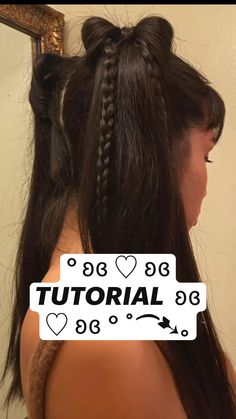 Pigtail Bows, Hair Inspiration Long, Personal Grooming, Hairstyles For Layered Hair, Social Art, Hair Tips Video, Curly Hair Styles Easy, Hairdos For Short Hair