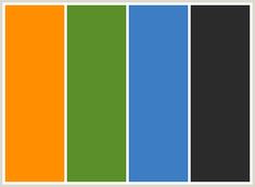 an image of the color scheme for different colors and shapes, including blue, green, orange