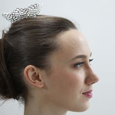 Traditionally, crowns like this one were worn by brides at weddings in Sweden. Growing up, the designer saw several brides wear bridal crowns. The silver crown is made from Puy-en-Velay cotton bobbin lace from 1930s. Wedding Anniversary Message, Lace Crown, Silver Crown, Bridal Crown, Bobbin Lace, Bride Wear