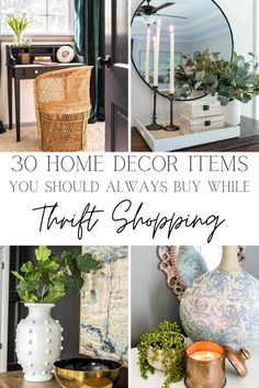 the top 10 home decor items you should always buy while thrift shopping is on sale