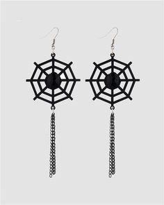 Details: Earrings featuring Halloween items Edgy Pierced Halloween Earrings, Edgy Halloween Pierced Earrings, Edgy Pierced Earrings For Halloween, Black Spooky Jewelry For Costume Party, Black Vampire Jewelry For Halloween, Vampire Style Black Jewelry For Halloween, Halloween Vampire Metal Earrings, Spooky Black Jewelry For Party, Black Spooky Jewelry For Party