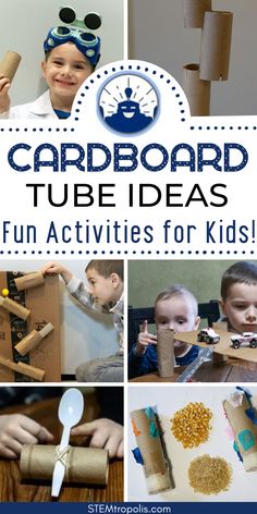 cardboard tube ideas for kids that are fun and easy to do with the kids at home