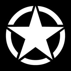 a white star on a black background