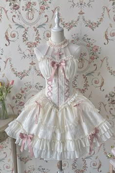 Era Victoria, Pink Tube Top, Gothic Cross, Ballet Dress, June 2022, Dress Crafts, Sweet Lolita, 가을 패션, Really Cute Outfits