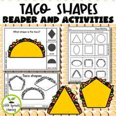 the taco shapes reader and activities