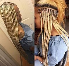 Black Women Blonde Braids, Braiding Hairstyles For Black Women, Updo Ponytail, African Hair Braiding, Braiding Hairstyles, Igbo Bride, Braids For Black, Tree Braids, Blonde Box Braids