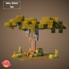 Minecraft Acacia, Minecraft Projects Ideas, Minecraft Tree, Minecraft Town, Town Inspiration, Fantasy Tree, Landscaping Trees, Mc Ideas, Minecraft Medieval