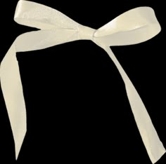 a white ribbon with a bow on it