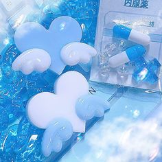 Webcore Aesthetic Blue, Blue Objects Aesthetic, Light Cyan Aesthetic, Luvvsoft Blue, Blue Accessories Aesthetic, Kawaii Blue Aesthetic