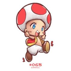 an image of a cartoon character with a mushroom on it's head and legs