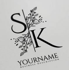 the letter k is made up of leaves and branches with this elegant logo design for your company