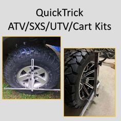 SXS Alignment Kit Utv Side By Side, Red Tips, Rims And Tires, All-terrain Vehicles