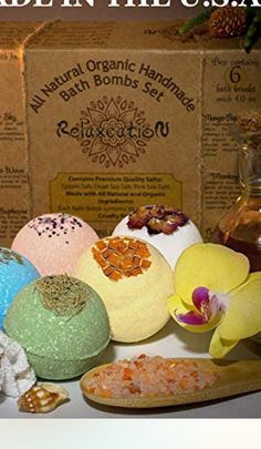 Relaxcation Organic Bath Bombs All Natural Gift Set with Epsom Salt/Bath Bombs Safe for Kids - Bath Bomb For Women Relaxation with Dead Sea Salt - Natural and Safe Bath Bombs Set – Bath Bombs Kit for Her Dead Sea Salt, Gift Sets For Women, Kids Bath, Dead Sea, Natural Gifts, Kits For Kids