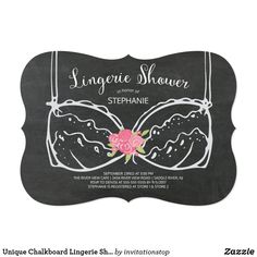 Unique Chalkboard Lingerie Shower Invitation Lingerie Shower Gift, Bridal Shower Question Game, Chalkboard Wedding, Wedding Essentials, Bridal Shower Favors