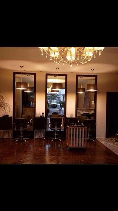 the salon is clean and ready for customers to use