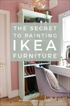 the secret to painting ikea furniture is that it doesn't look like this