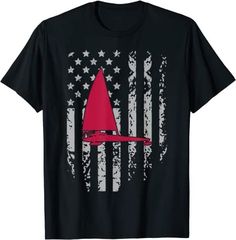 Ice Sailing Captain American Flag Patriotic T-Shirt Boat Attire, Lake Shirts, Sailing Kayak, Sailing Pictures, Sailing Aesthetic, Sailing Quotes, Sailing Photography, Camp Shirt Designs, Sailing Theme