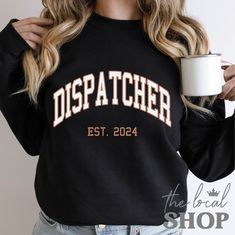 Dispatcher Est 2024 Sweatshirt Preppy Custom Emergency Dispatcher Sweatshirt Healthcare Gifts Dispatcher Shirts Personalized Dispatcher Gift Sweater If you want a different year, you can write a custom year in the personalisation box below, for example: "EST. 2021" Please allow 3-5 days for processing plus 3-5 days for shipping Ideal for any situation, a unisex heavy blend crewneck sweatshirt is pure comfort. This sweatshirt is made from polyester and cotton. This combination helps designs come Dispatcher Gifts Ideas, Dispatch Week Gifts, Dispatch Shirts, Dispatcher Sweatshirt, Dispatcher Mugs, Dispatcher Memes, Sweater Gift, Emergency Medical, Girls World