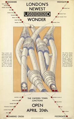 an advertisement for london's newest underground underground wonder