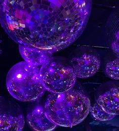 purple disco balls Euphoria Playlist, Purple Disco, Prom Theme, Purple Vibe, Dark Purple Aesthetic, New Retro Wave, Purple Party, Mia 3, Neon Party